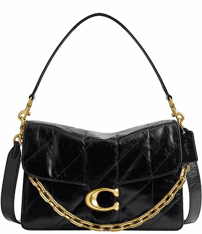 COACH Quilted Glazed Leather Tabby 30 Shoulder Bag