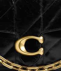 COACH Quilted Glazed Leather Tabby 30 Shoulder Bag