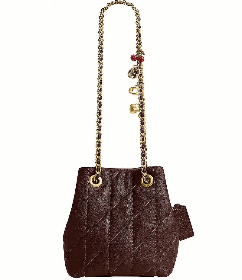 COACH Quilted Jade Quilted Drawstring Bag