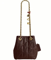 COACH Quilted Jade Quilted Drawstring Bag