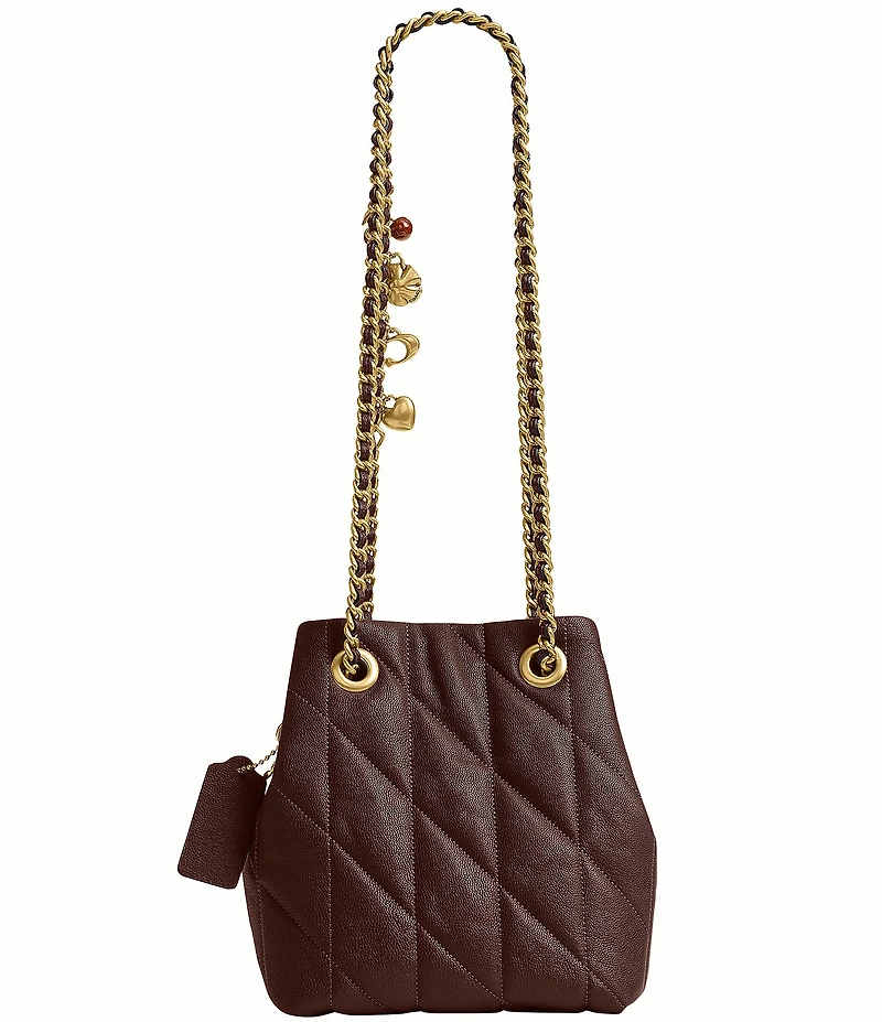 COACH Quilted Jade Quilted Drawstring Bag
