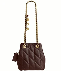COACH Quilted Jade Quilted Drawstring Bag