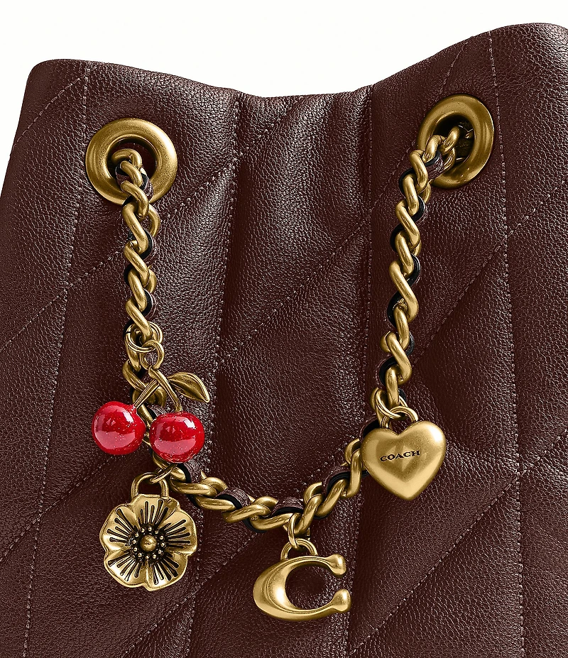 COACH Quilted Jade Quilted Drawstring Bag