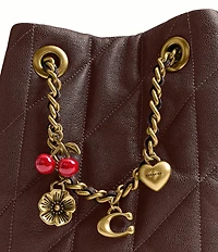 COACH Quilted Jade Quilted Drawstring Bag