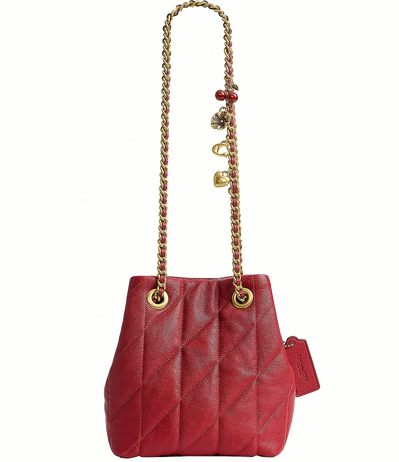 COACH Quilted Jade Quilted Drawstring Bag