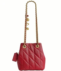 COACH Quilted Jade Quilted Drawstring Bag