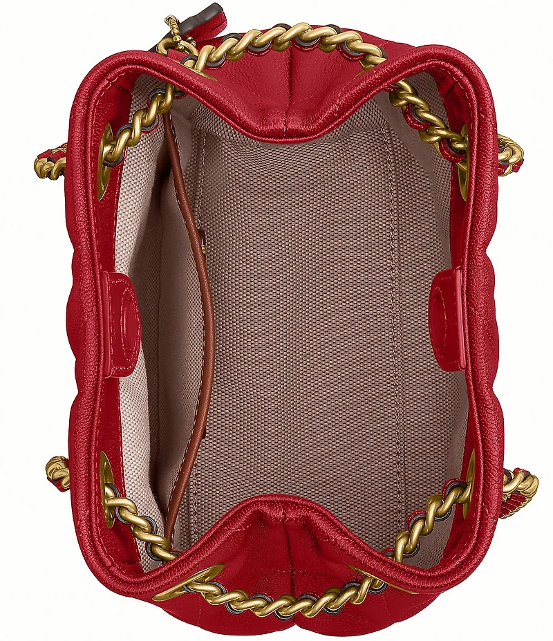 COACH Quilted Jade Quilted Drawstring Bag
