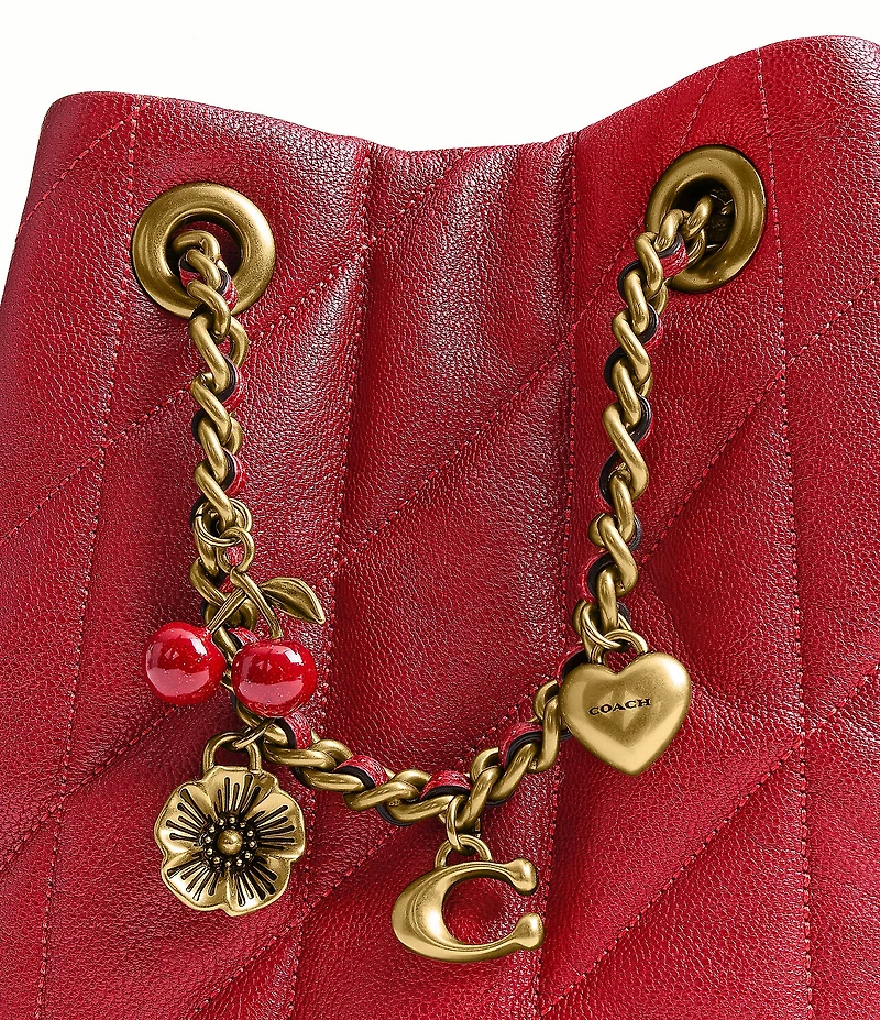 COACH Quilted Jade Quilted Drawstring Bag