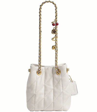 COACH Quilted Jade Quilted Drawstring Bag