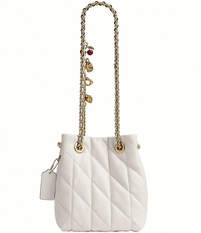 COACH Quilted Jade Quilted Drawstring Bag