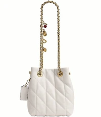 COACH Quilted Jade Quilted Drawstring Bag