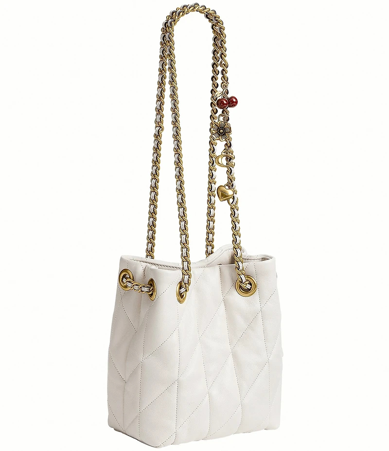 COACH Quilted Jade Quilted Drawstring Bag