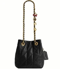 COACH Quilted Jade Quilted Drawstring Bag