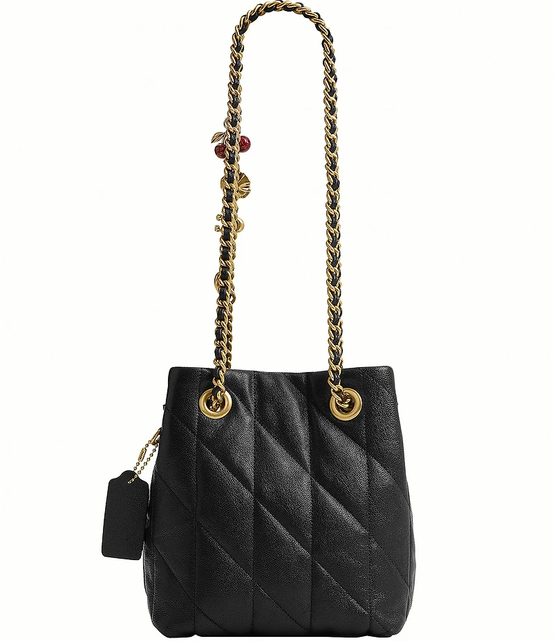 COACH Quilted Jade Quilted Drawstring Bag