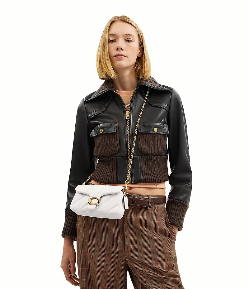 COACH Tabby 19 Quilted Leather Wristlet Crossbody Bag