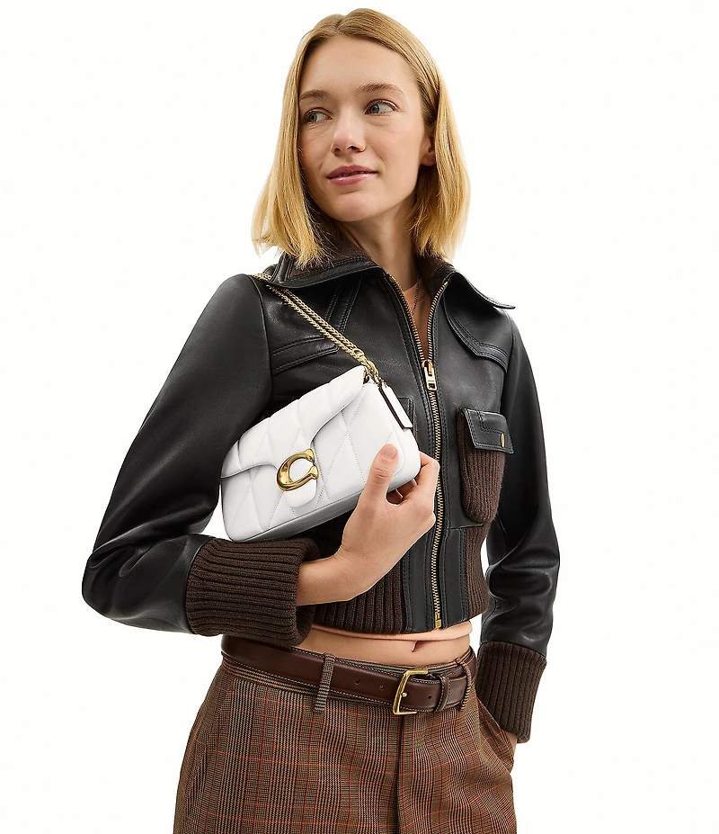 COACH Tabby 19 Quilted Leather Wristlet Crossbody Bag