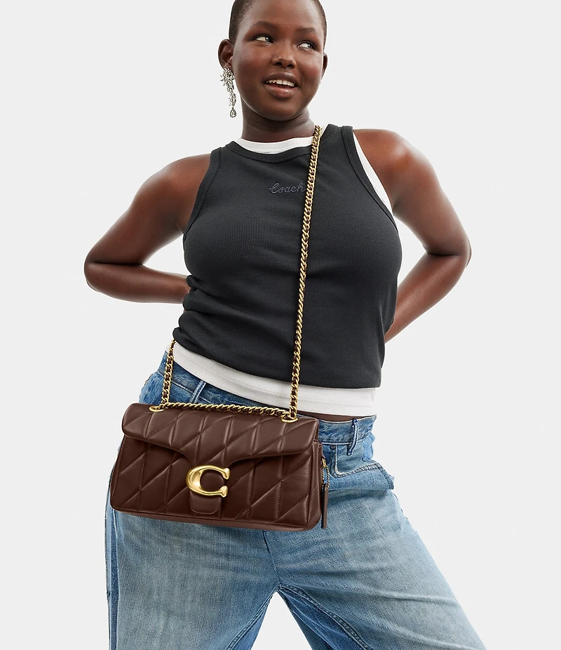 COACH Tabby 26 Quilted Leather Chain Strap Shoulder Bag