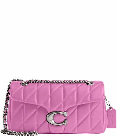 COACH Quilted Leather Tabby 26 Silver Hardware Shoulder Crossbody Bag
