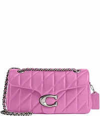 COACH Quilted Leather Tabby 26 Silver Hardware Shoulder Crossbody Bag
