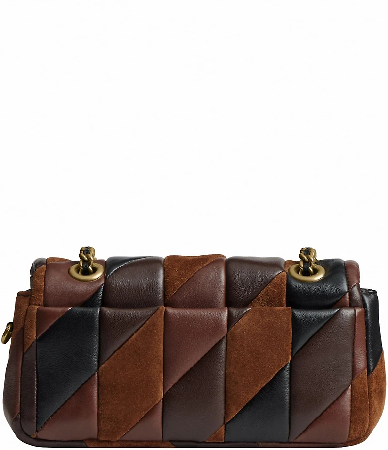 COACH Quilted Patchwork Leather & Suede Tabby 20 Shoulder Bag