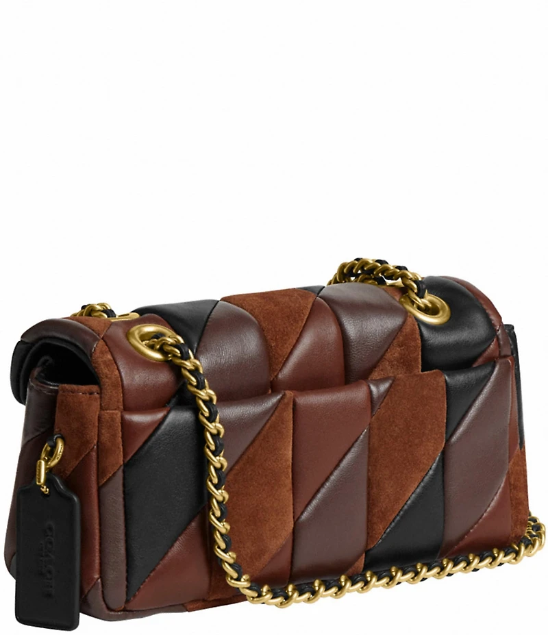 COACH Quilted Patchwork Leather & Suede Tabby 20 Shoulder Bag
