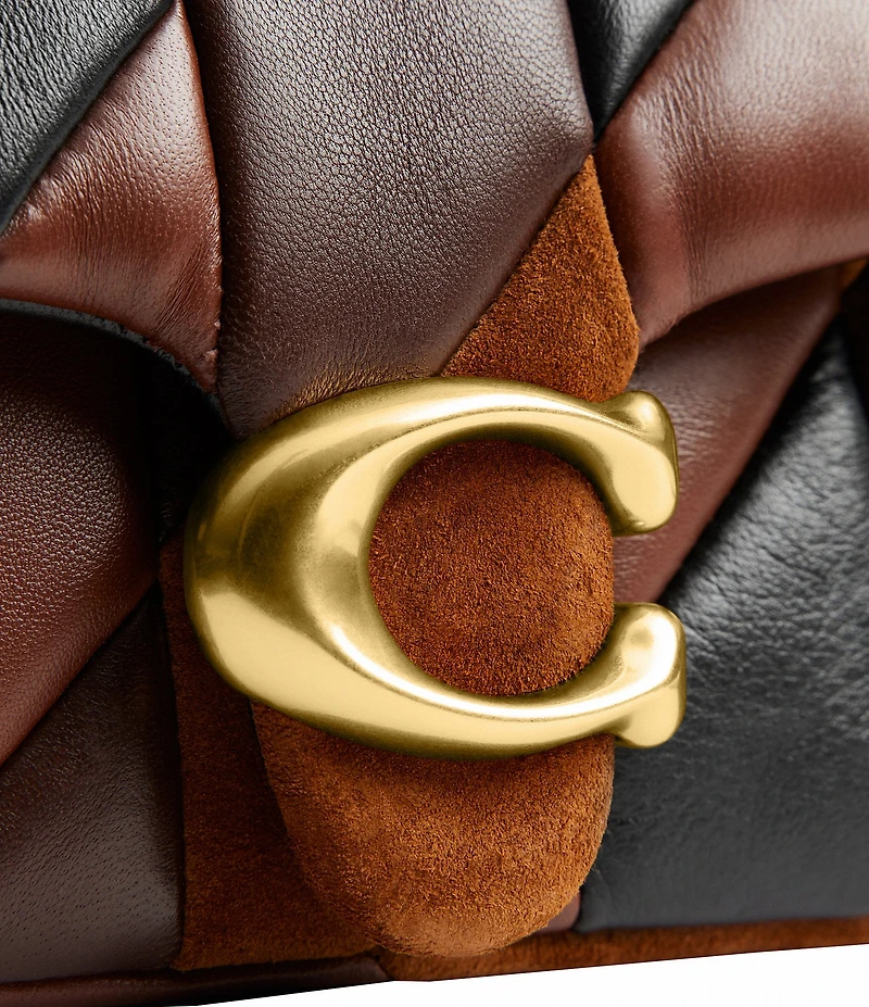COACH Quilted Patchwork Leather & Suede Tabby 20 Shoulder Bag