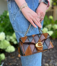 COACH Quilted Patchwork Leather & Suede Tabby 20 Shoulder Bag