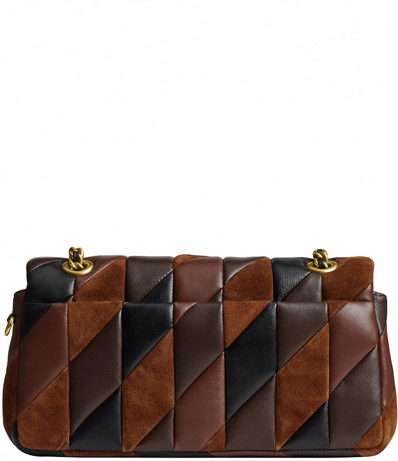 COACH Quilted Patchwork Leather & Suede Tabby 26 Convertible Shoulder Bag