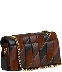COACH Quilted Patchwork Leather & Suede Tabby 26 Convertible Shoulder Bag