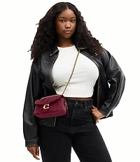 COACH Quilted Suede Tabby 20 Convertible Shoulder Bag