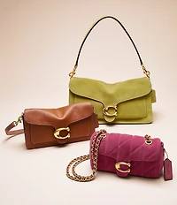 COACH Quilted Suede Tabby 20 Convertible Shoulder Bag