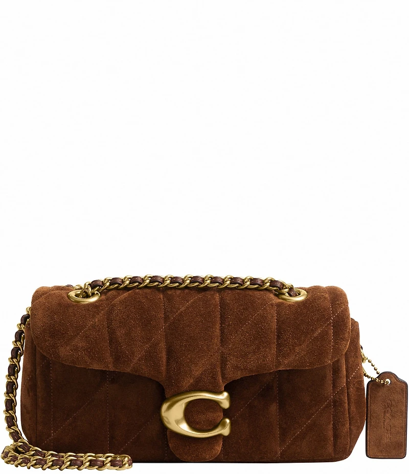 COACH Quilted Suede Tabby 20 Convertible Shoulder Bag