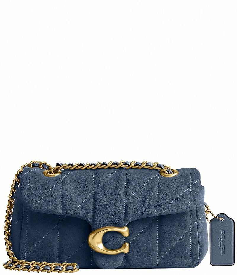 COACH Tabby 20 Quilted Suede Shoulder Bag