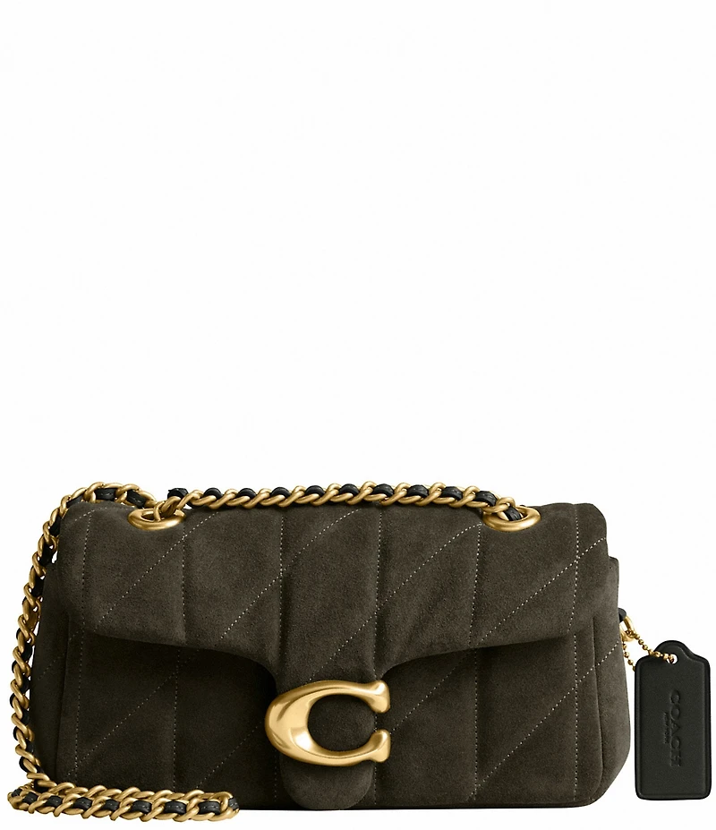 COACH Quilted Suede Tabby 20 Convertible Shoulder Bag
