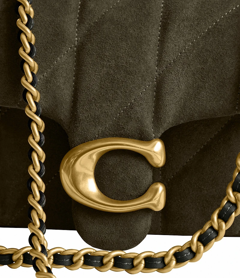 COACH Quilted Suede Tabby 20 Convertible Shoulder Bag