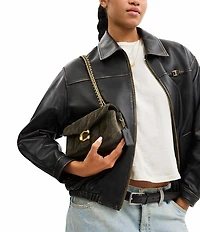 COACH Quilted Suede Tabby 20 Convertible Shoulder Bag