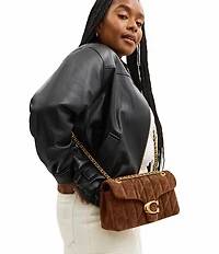 COACH Quilted Suede Tabby 26 Convertible Shoulder Bag