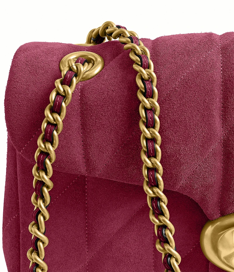 COACH Quilted Suede Tabby Shoulder Bag 26