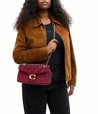 COACH Quilted Suede Tabby Shoulder Bag 26