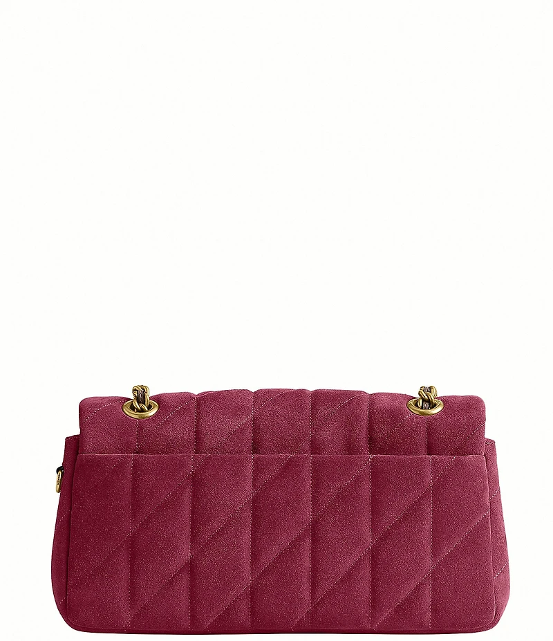COACH Tabby 26 Quilted Suede Shoulder Bag