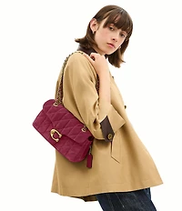 COACH Tabby 26 Quilted Suede Shoulder Bag