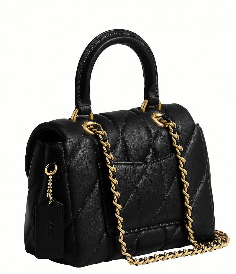 COACH Quilted Tabby Top Handle Clutch