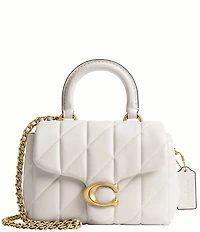COACH Quilted Tabby Top Handle Clutch