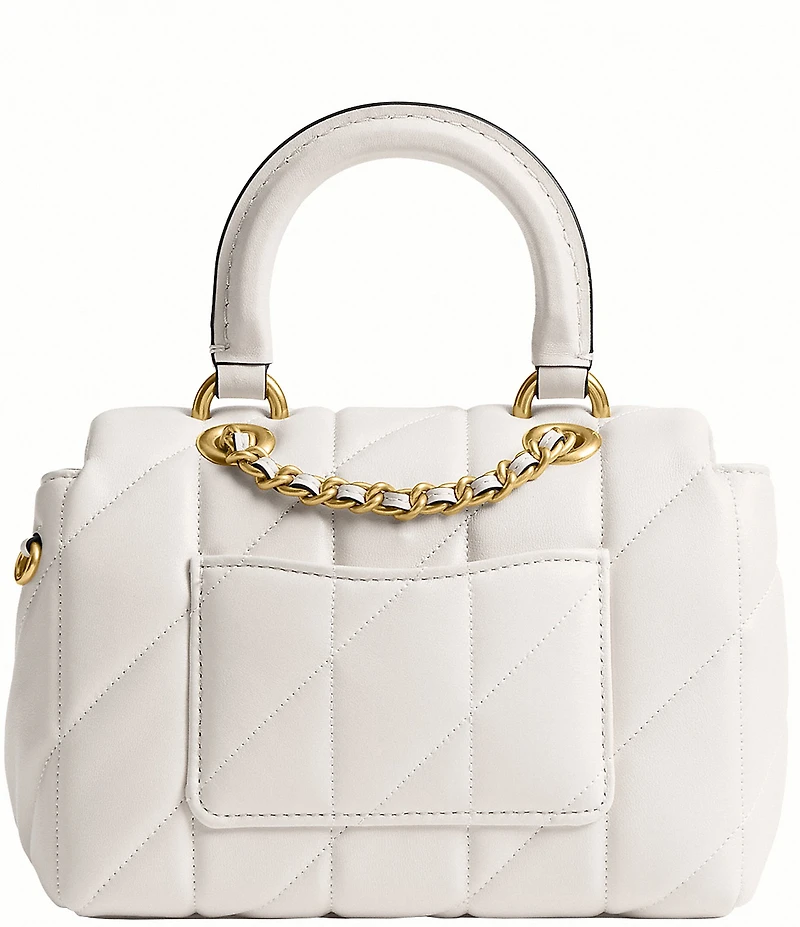 COACH Quilted Tabby Top Handle Clutch