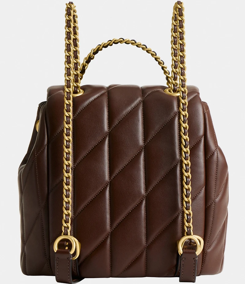 COACH Tabby Leather Pillow Quilt Backpack