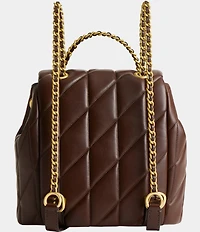 COACH Tabby Leather Pillow Quilt Backpack
