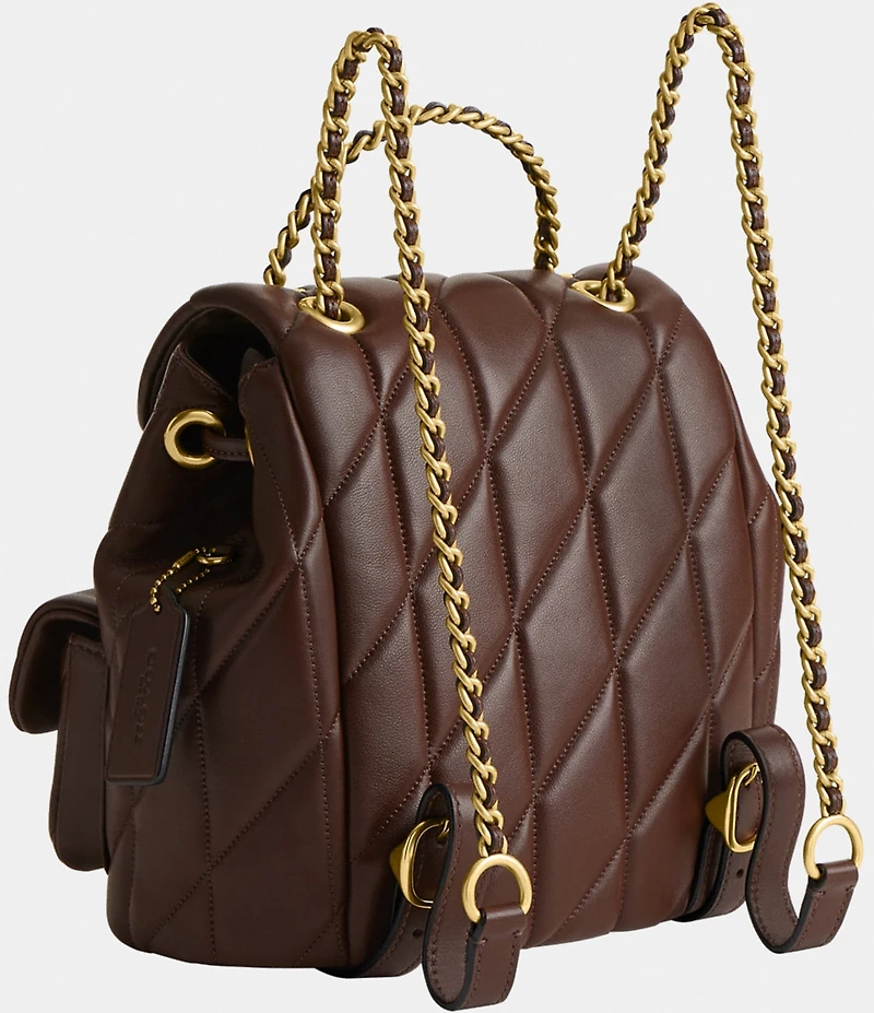 COACH Tabby Leather Pillow Quilt Backpack