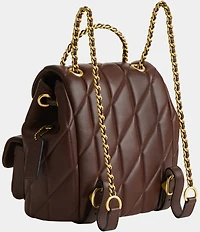 COACH Tabby Leather Pillow Quilt Backpack