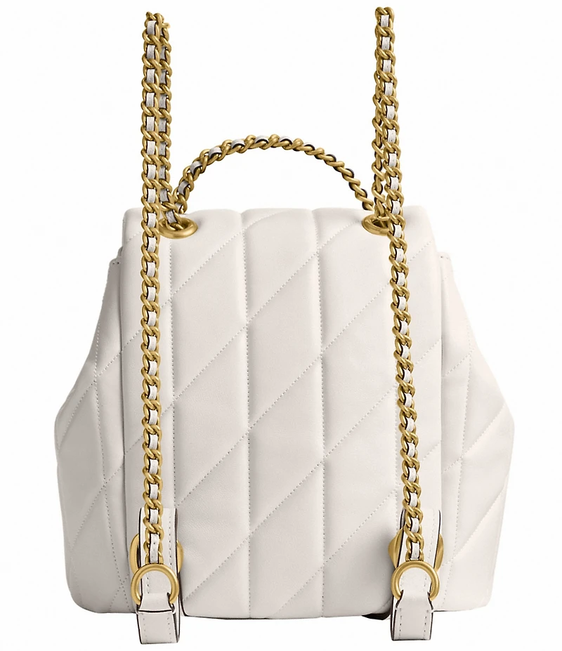 COACH Tabby Leather Pillow Quilt Backpack