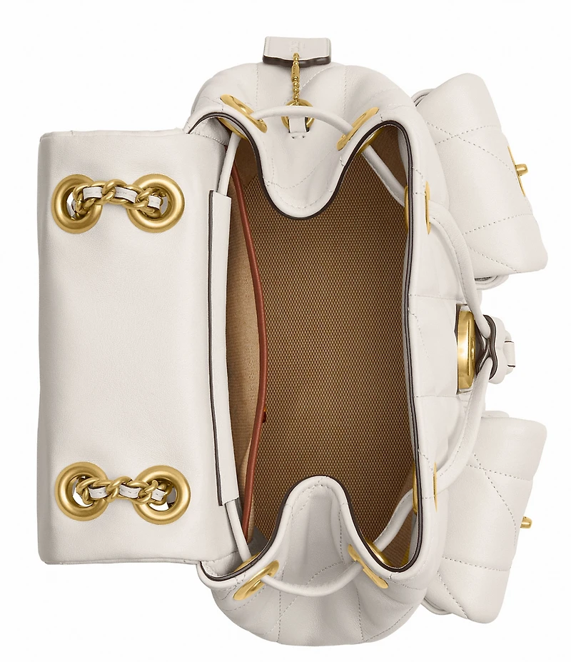 COACH Tabby Leather Pillow Quilt Backpack